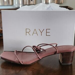 New Raye Talia ankle wrap sandal 7.5 Pink